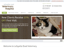 Tablet Screenshot of lafayetteroadveterinaryhospital.com